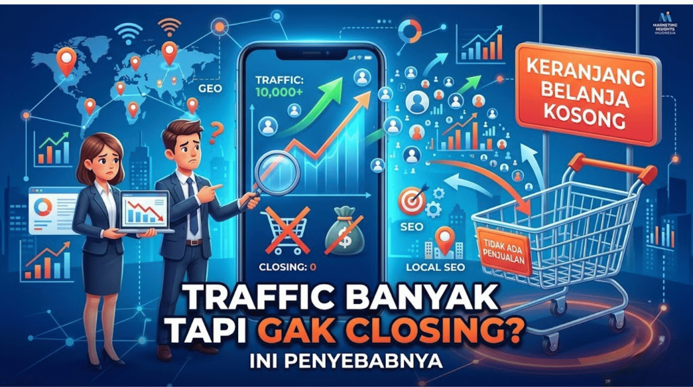 Traffic Banyak Tapi Gak Closing? Ini Penyebabnya